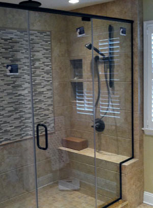 Glass Shower Doors, Semi-Frameless, Frameless