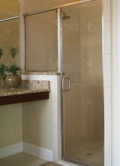 sem-frameless Shower